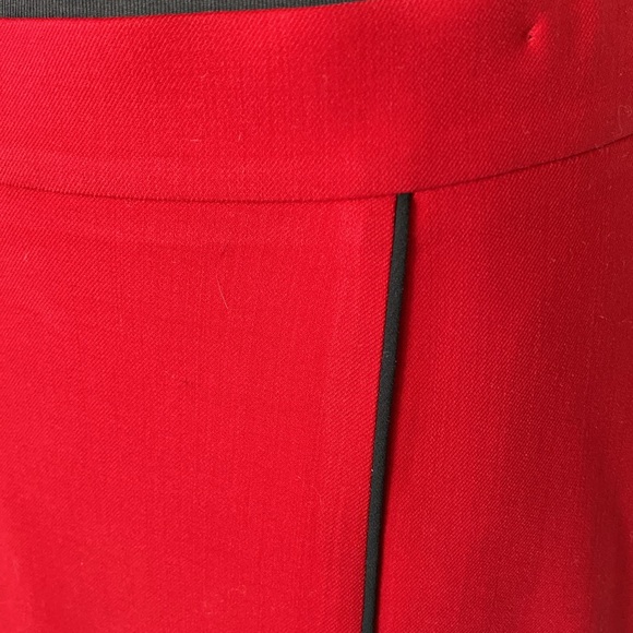 Escada cherry red wool blend mini skirt! Size 38 (6) USA - Picture 6 of 15